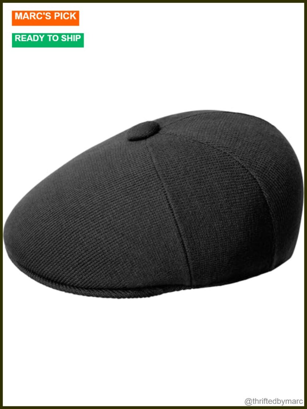 Kangol Bamboo Panel Newsboy Cap Adjustable Cotton